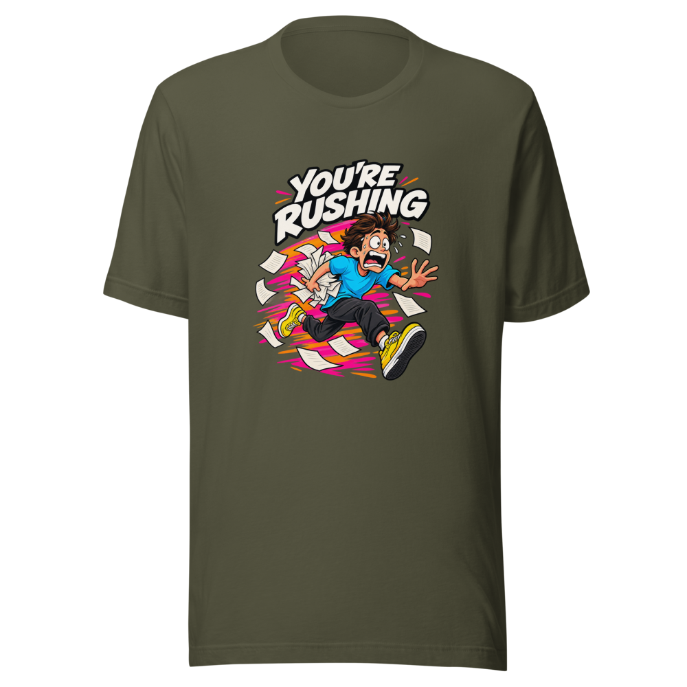 You're Rushing Funny Meme T-Shirt - Image 10