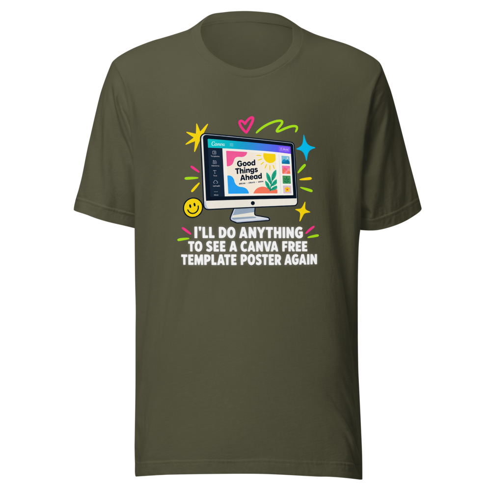Canva Free Template Poster Vibes Tee - Image 10