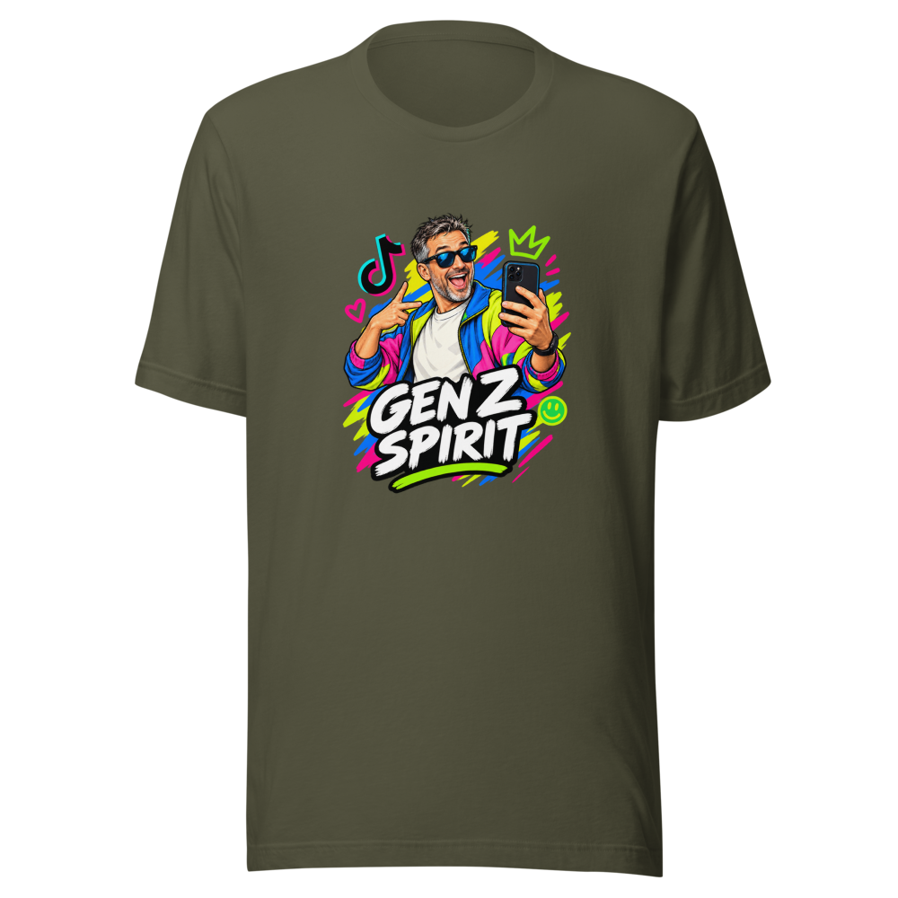 Gen Z Spirit 40 Year Old Men T-Shirt - Image 10