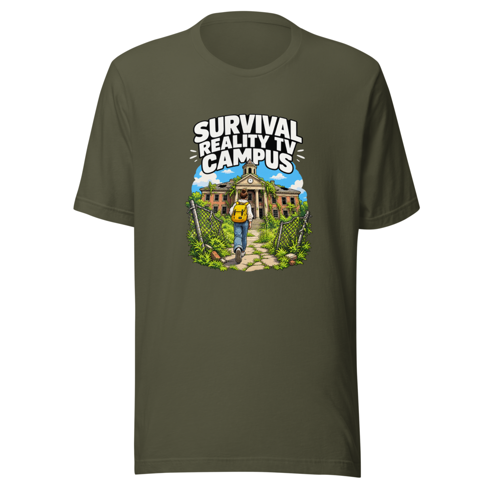 Survival Reality TV Campus T-Shirt - Image 10