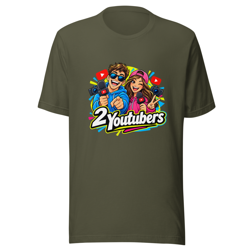 2 Youtubers Viral Meme T-Shirt - Image 10