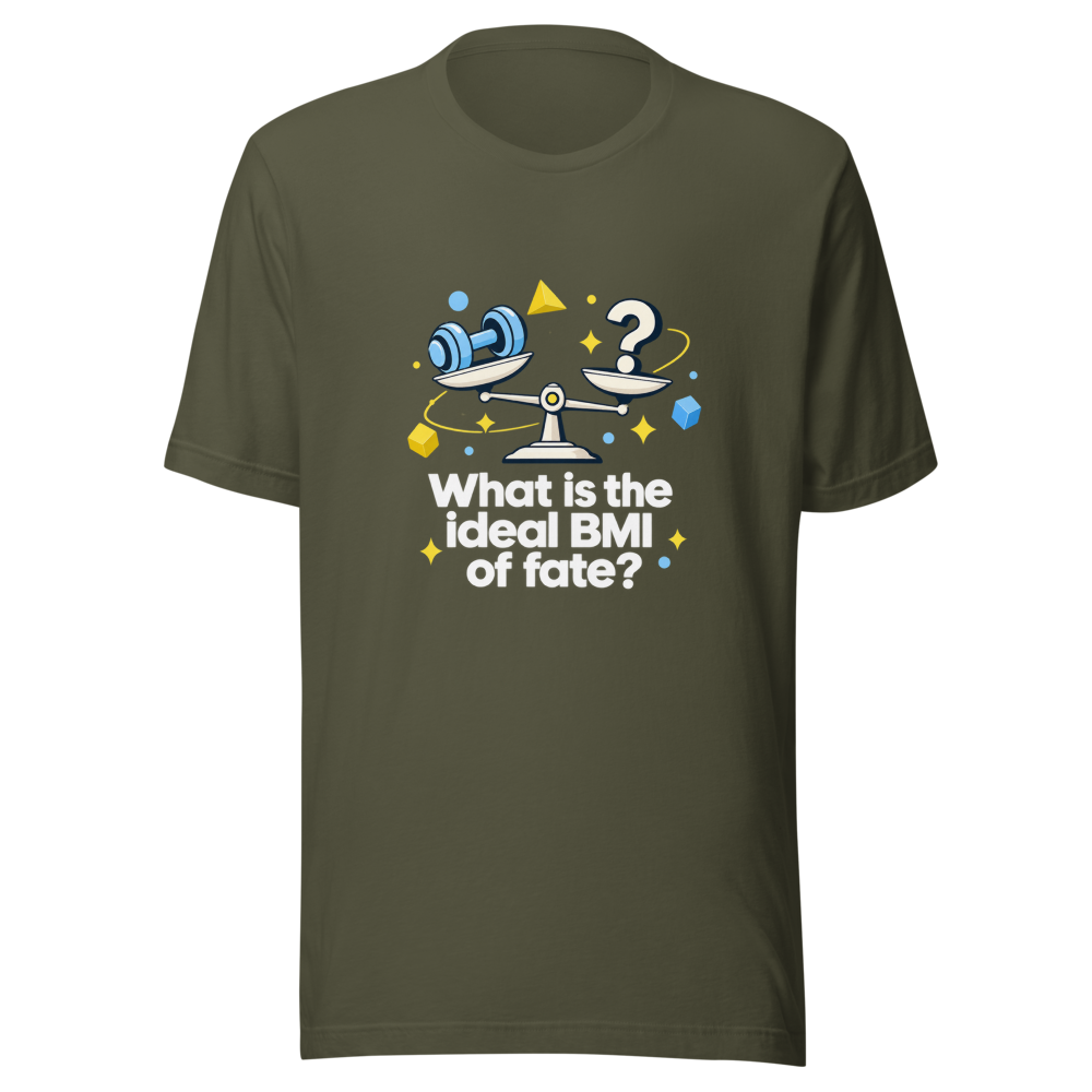 Fate's Ideal BMI Funny Quote T-Shirt - Image 10