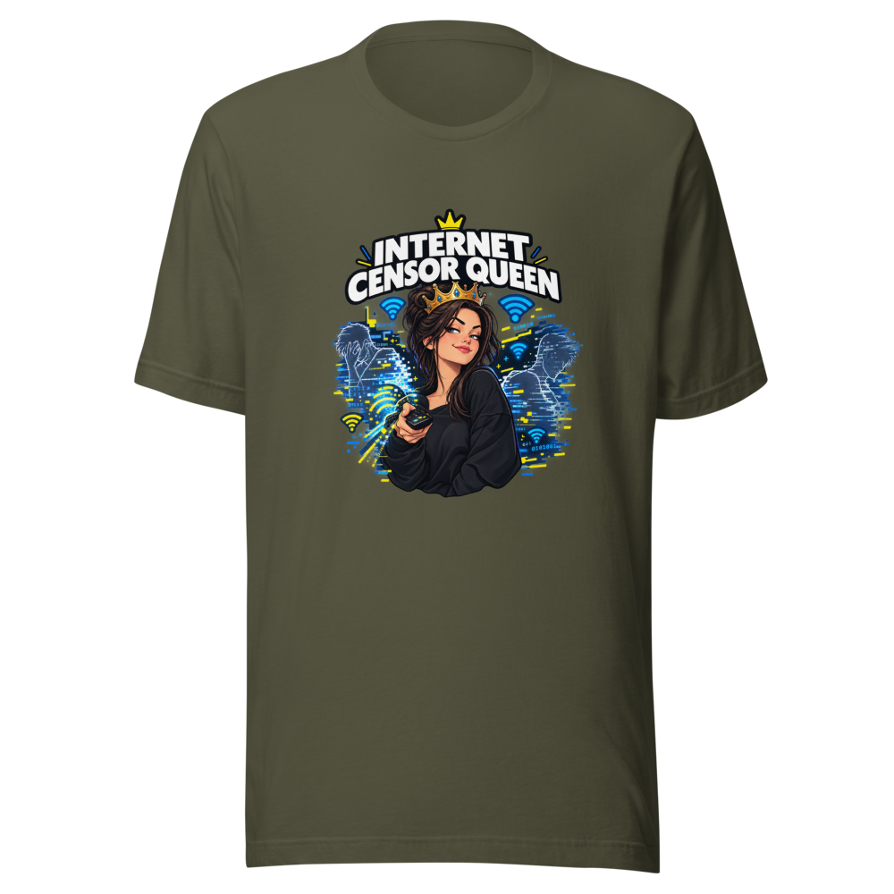 Internet Censor Queen Husband T-Shirt - Image 10