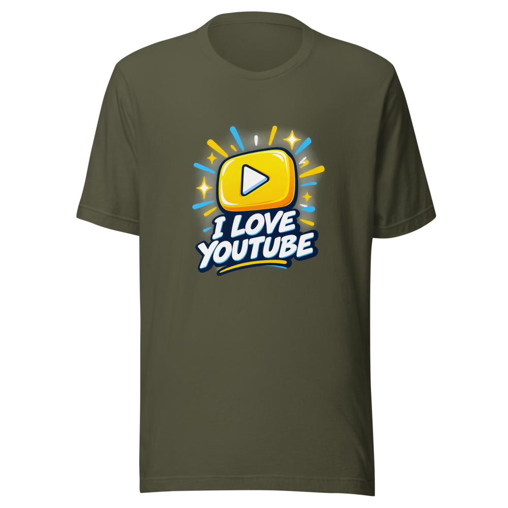 I Love YouTube Tee: Stream Your Vibe - Image 10