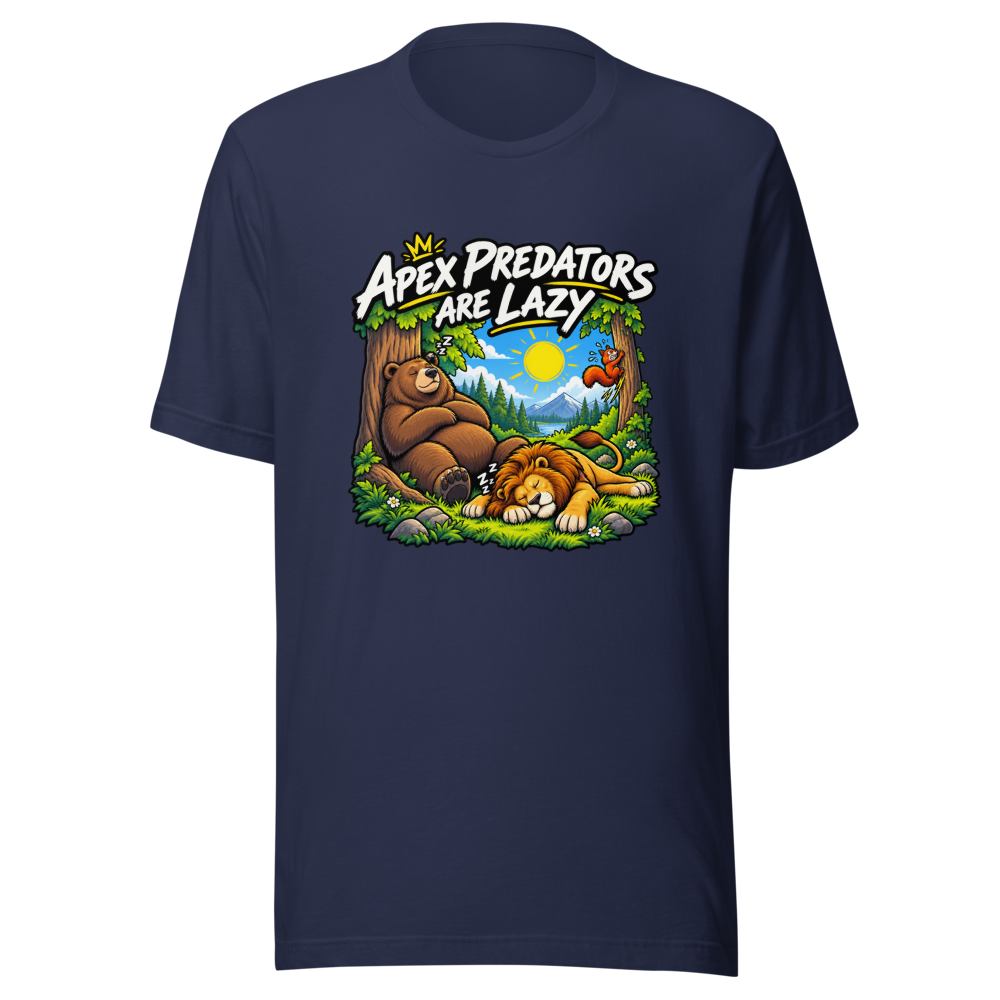 Apex Predator Lazy Vibes Only T-Shirt - Image 4
