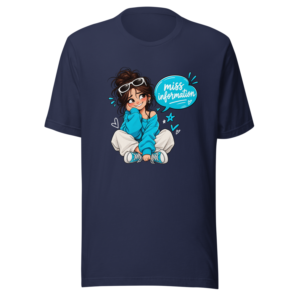 Oops! Miss Information Funny Typo T-Shirt - Image 4