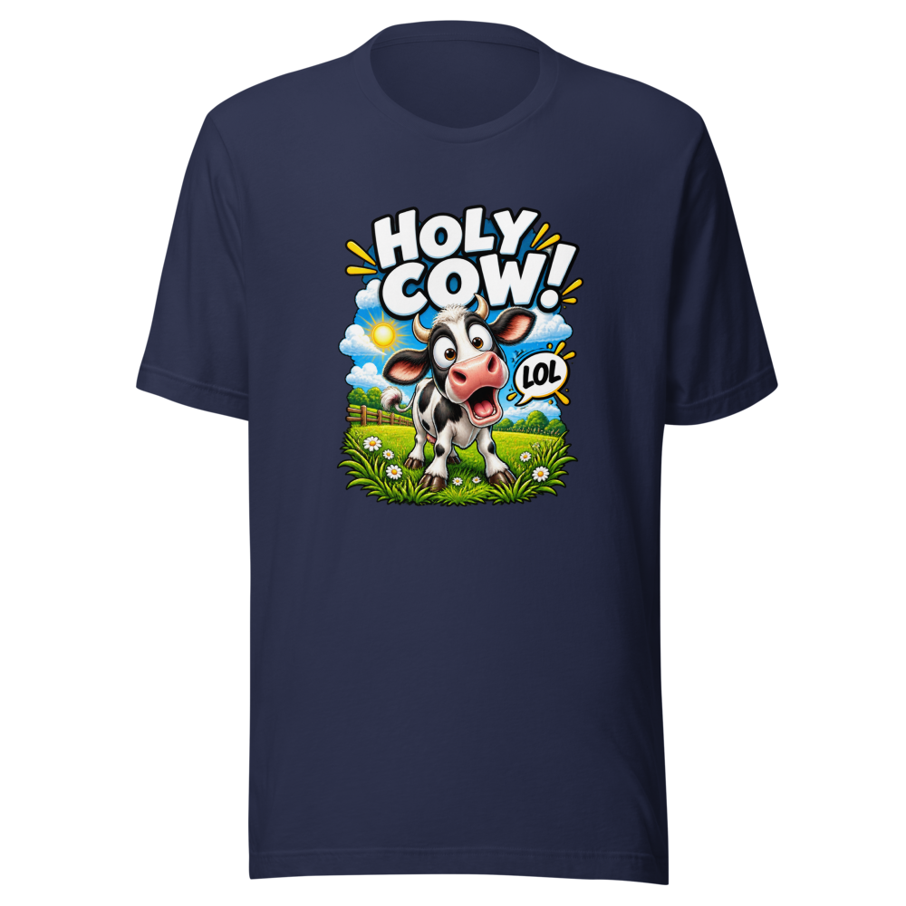Funny Meme T-Shirt: LOL Holy Cow! - Image 4