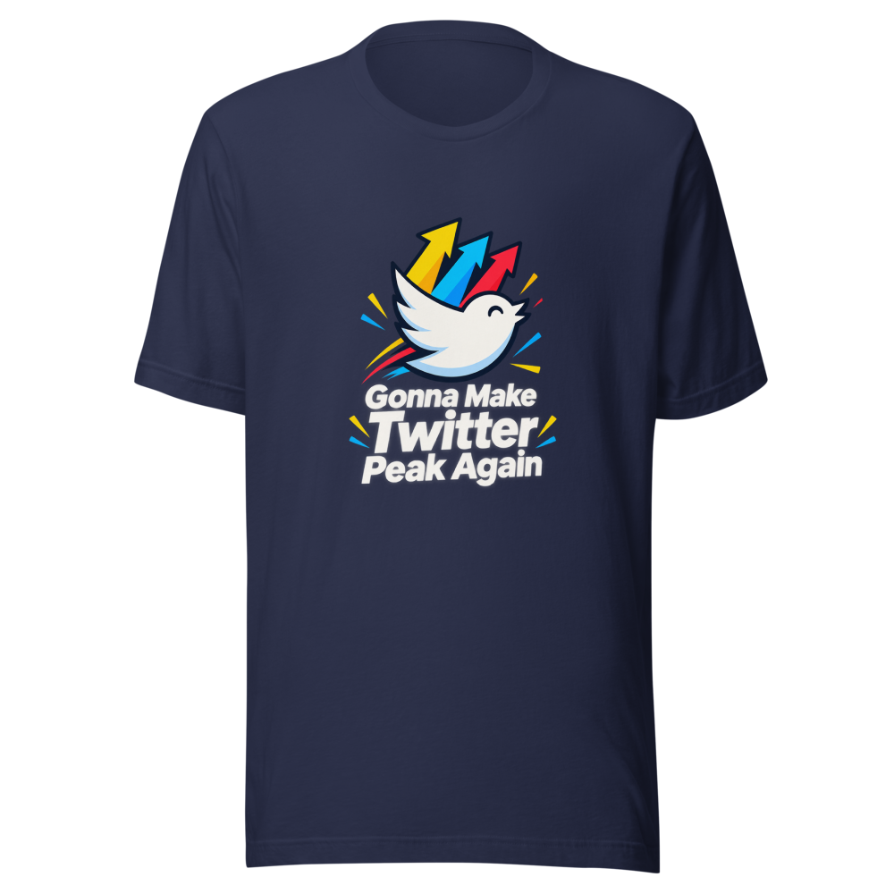 Twitter Peak Again Meme Tee - Image 4