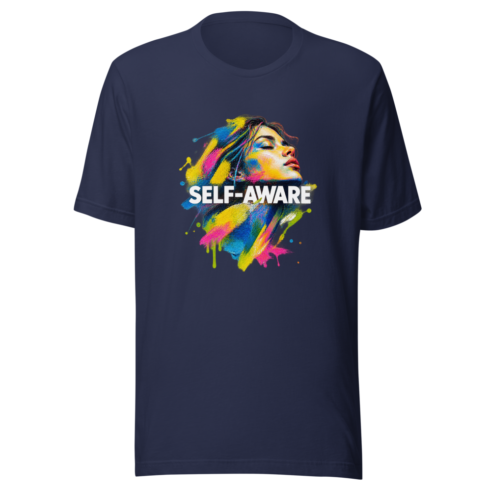 Self-Awareness Art T-Shirt | Abstract Oil on Paper Vibe - Image 4