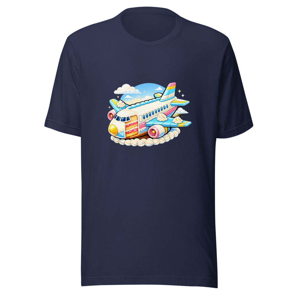 Viral Plane Cake T-Shirt - Sweetest Flight Ever - Image 4