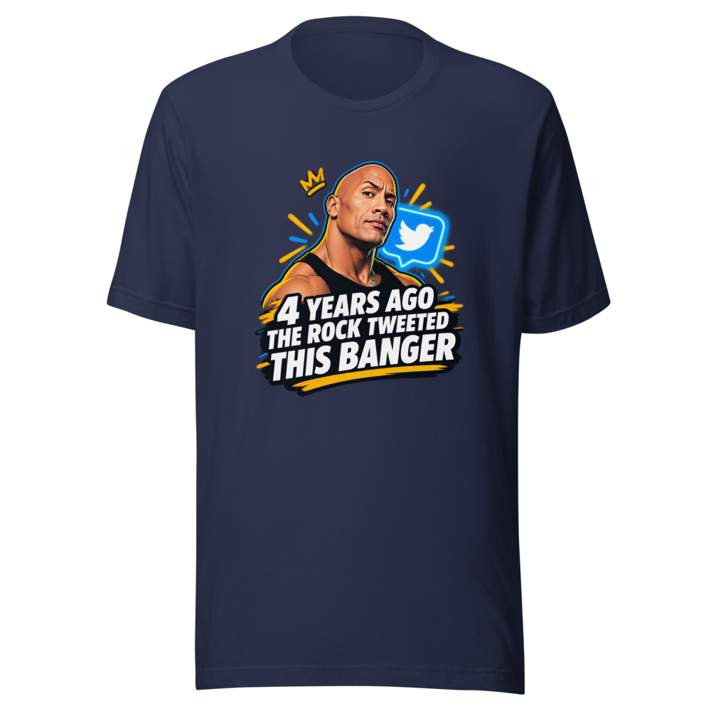 The Rock's Viral Tweet Banger Tee - Image 4
