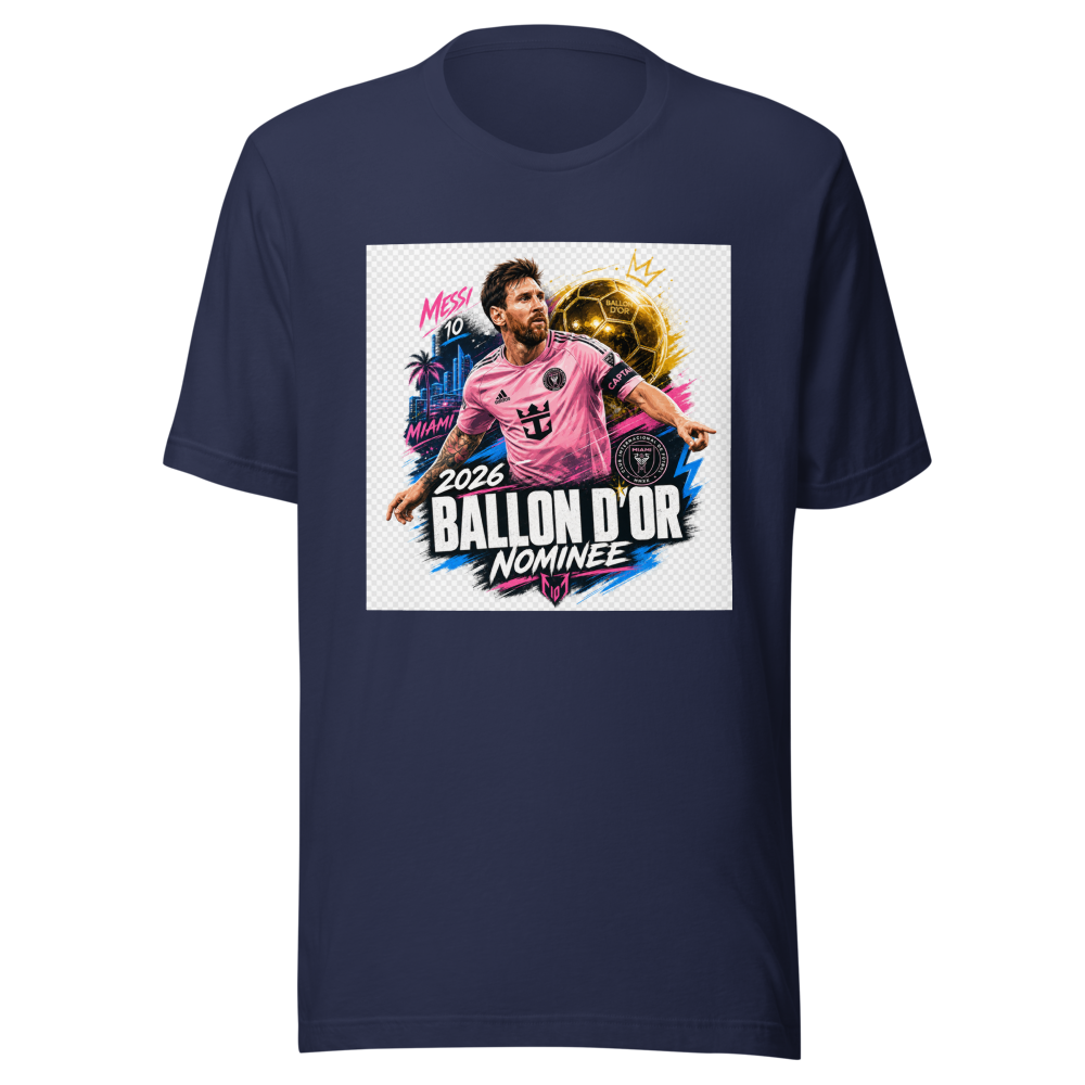 2026 Ballon d'Or Nominee Messi Fan Tee - Image 4