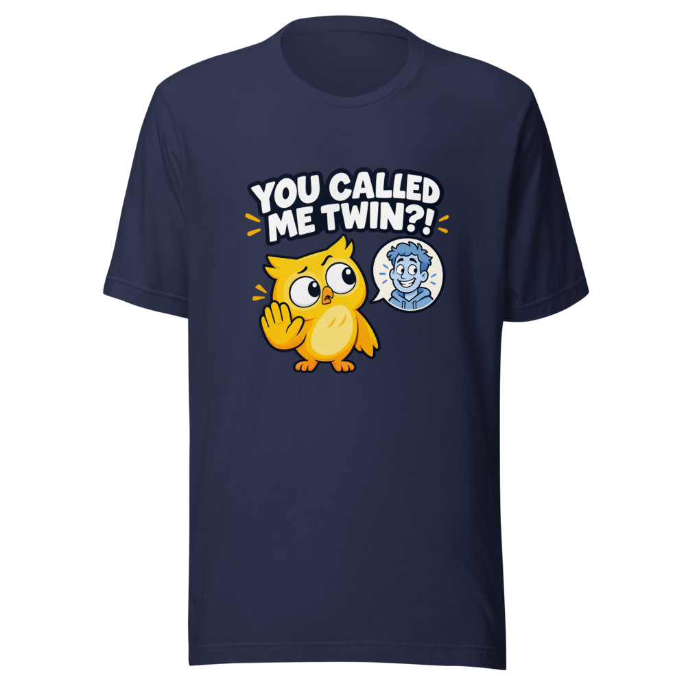 Funny Twin Stranger Meme T-Shirt - Duolingo Inspired - Image 4