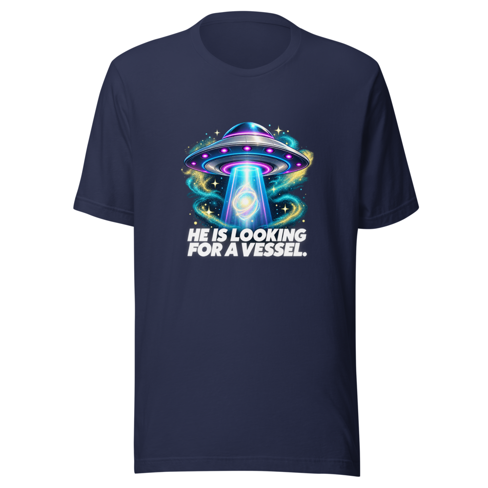 He Is Looking For A Vessel Meme T-Shirt - Image 4