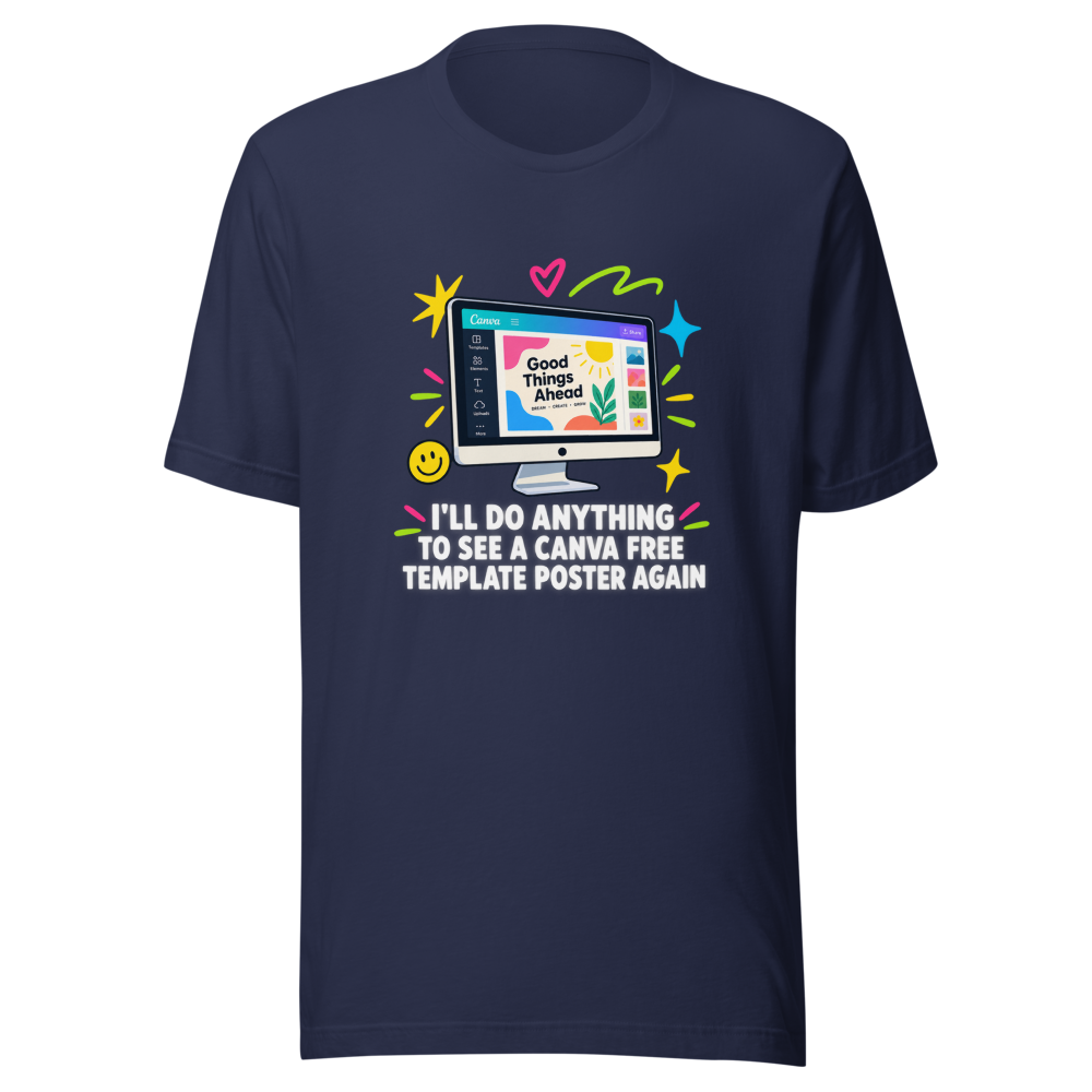 Canva Free Template Poster Vibes Tee - Image 4