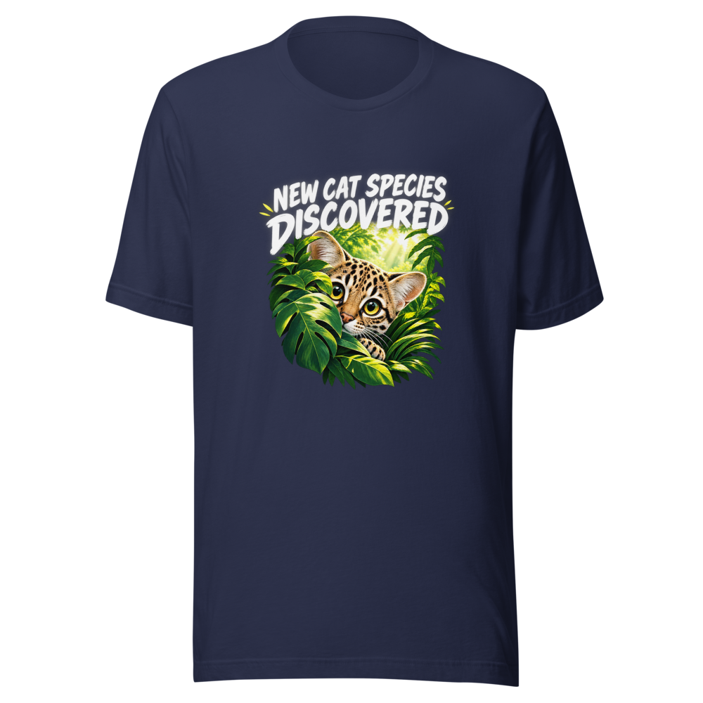 New Cat Species Discovered - Tiny Wild Cat Tee - Image 4