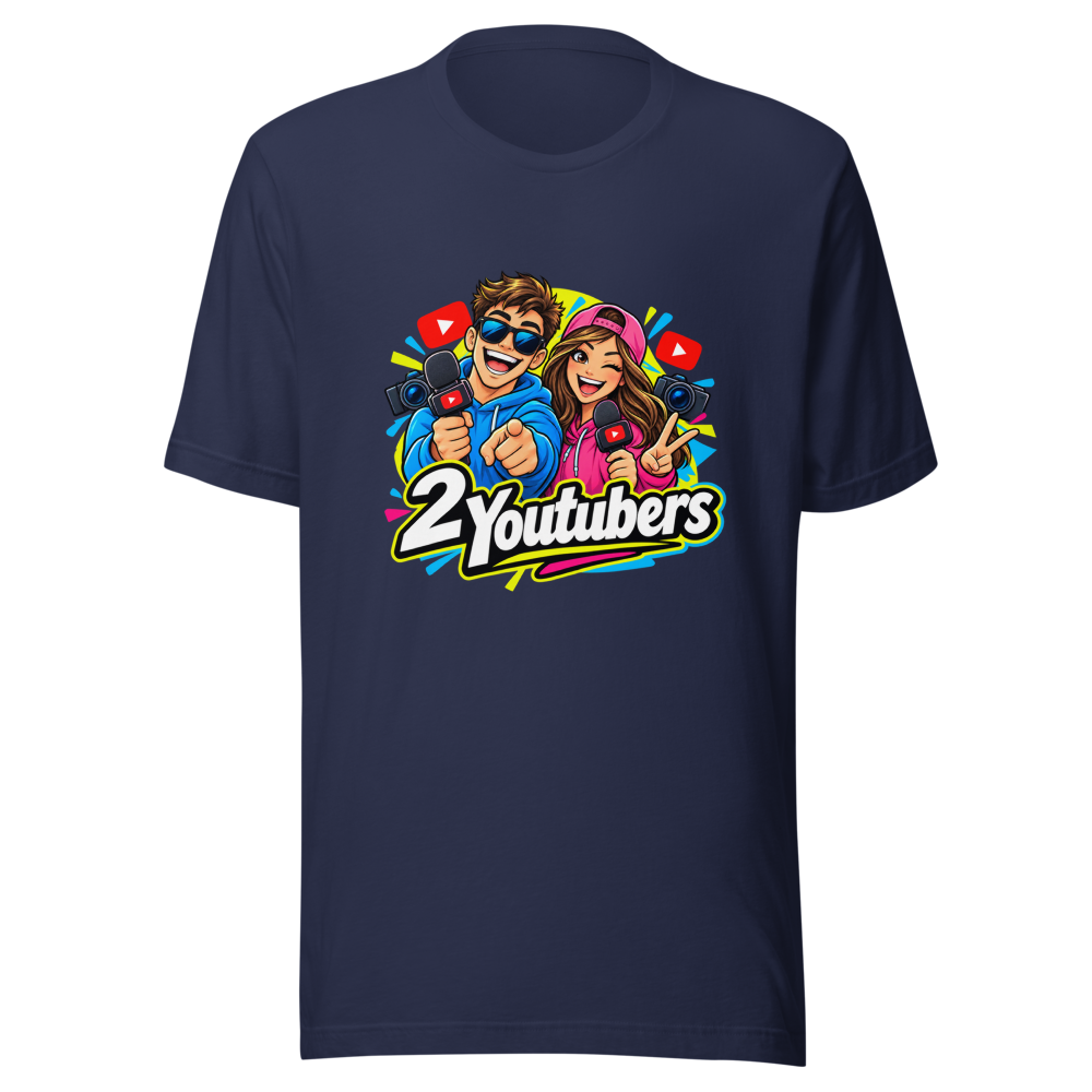 2 Youtubers Viral Meme T-Shirt - Image 4
