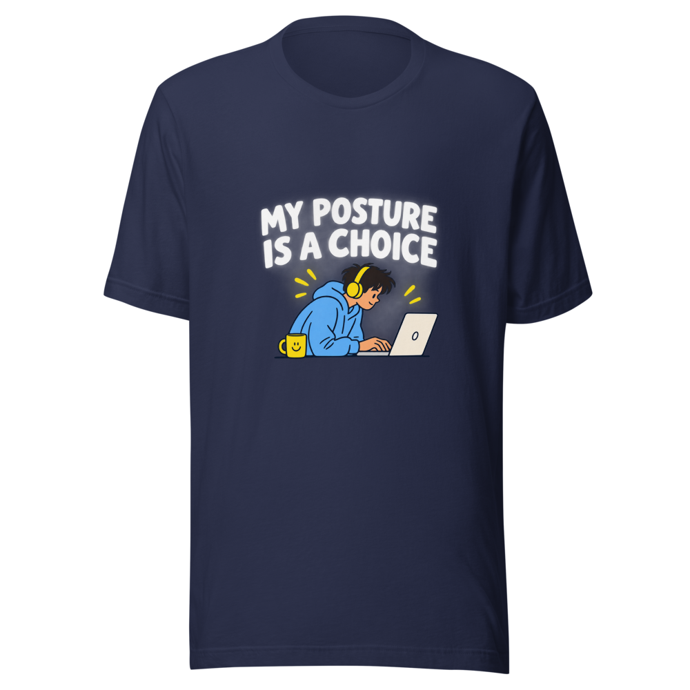 Bad Posture Meme T-Shirt - Funny Comfort Tee - Image 4