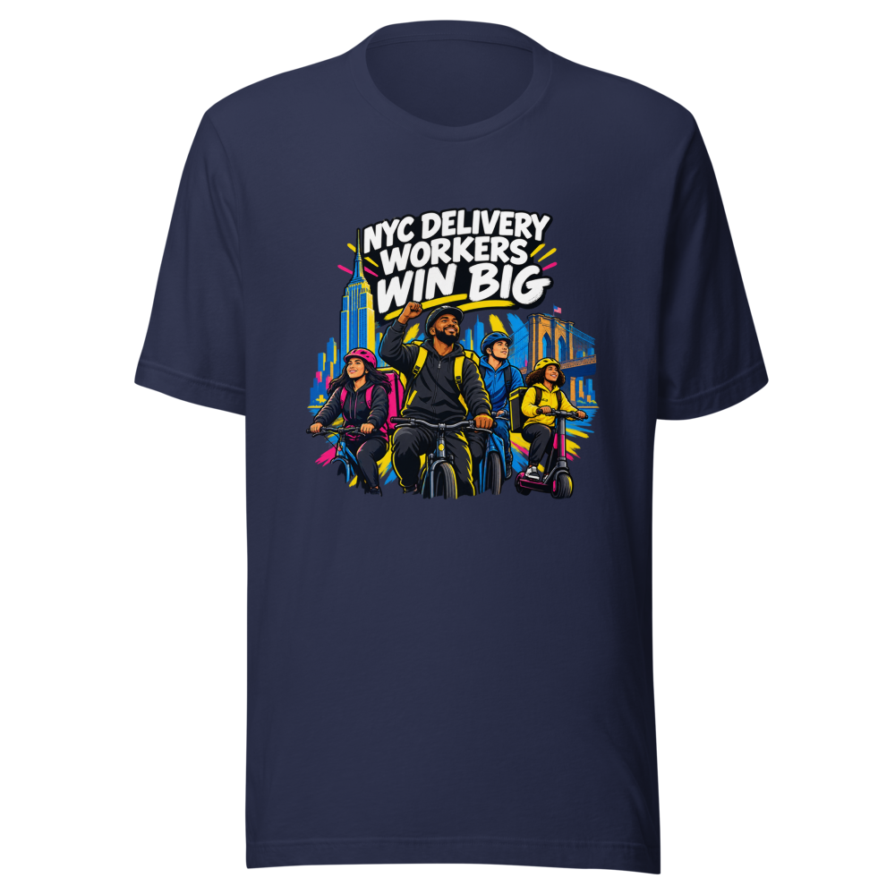 NYC Delivery Workers Win Big Settlement Tee - Image 4