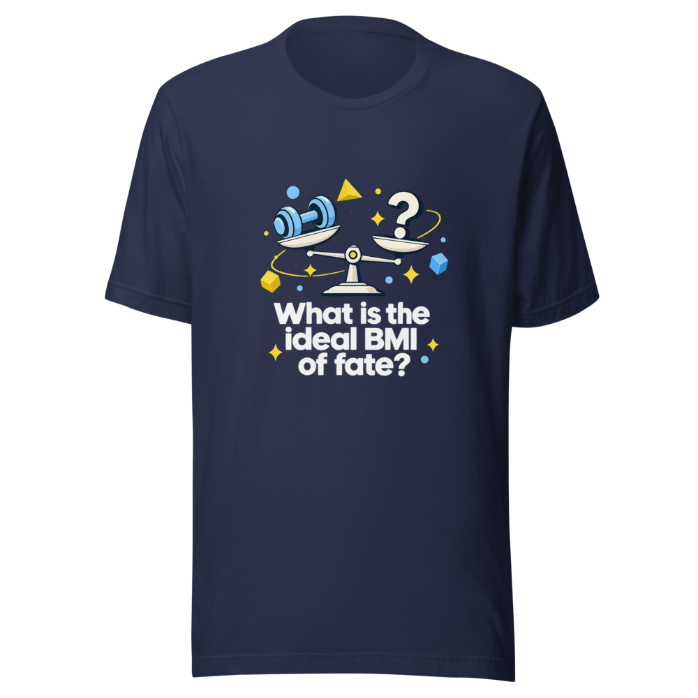 Fate's Ideal BMI Funny Quote T-Shirt - Image 4