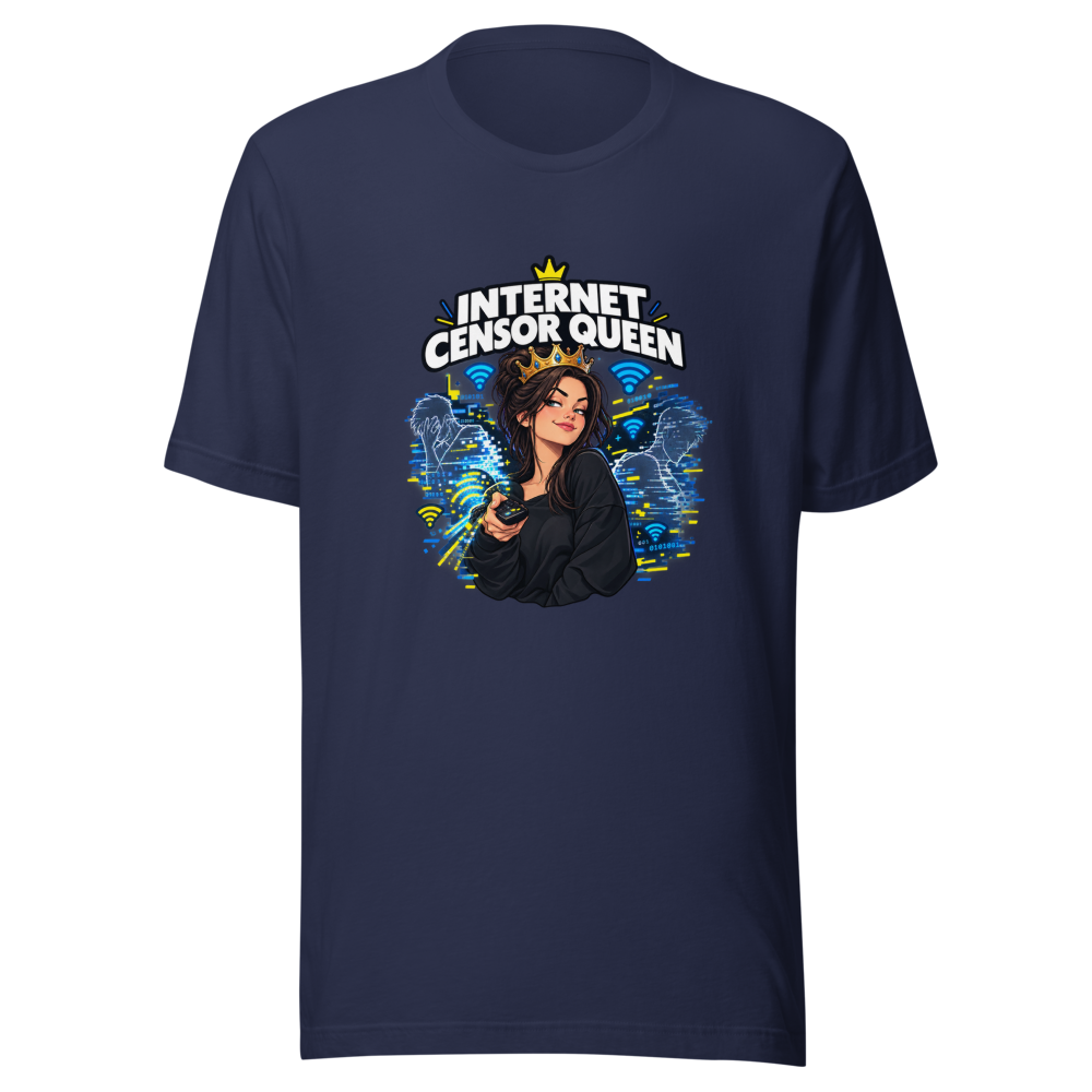 Internet Censor Queen Husband T-Shirt - Image 4