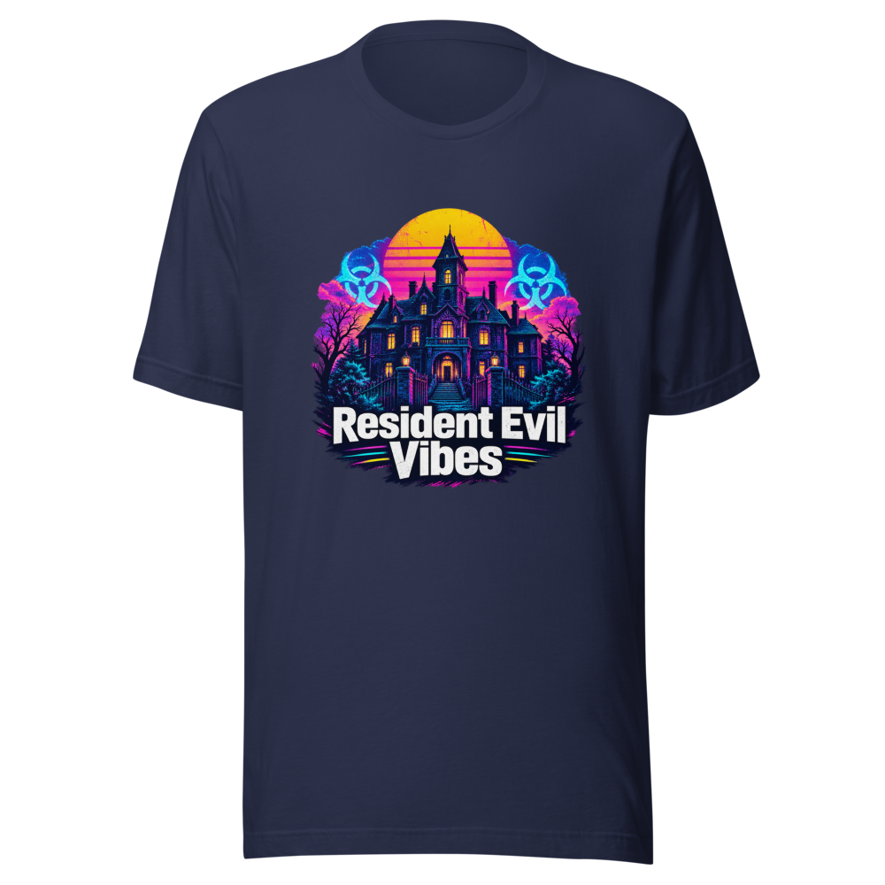 Resident Evil Vibes: Retro Horror Nostalgia Tee - Image 4