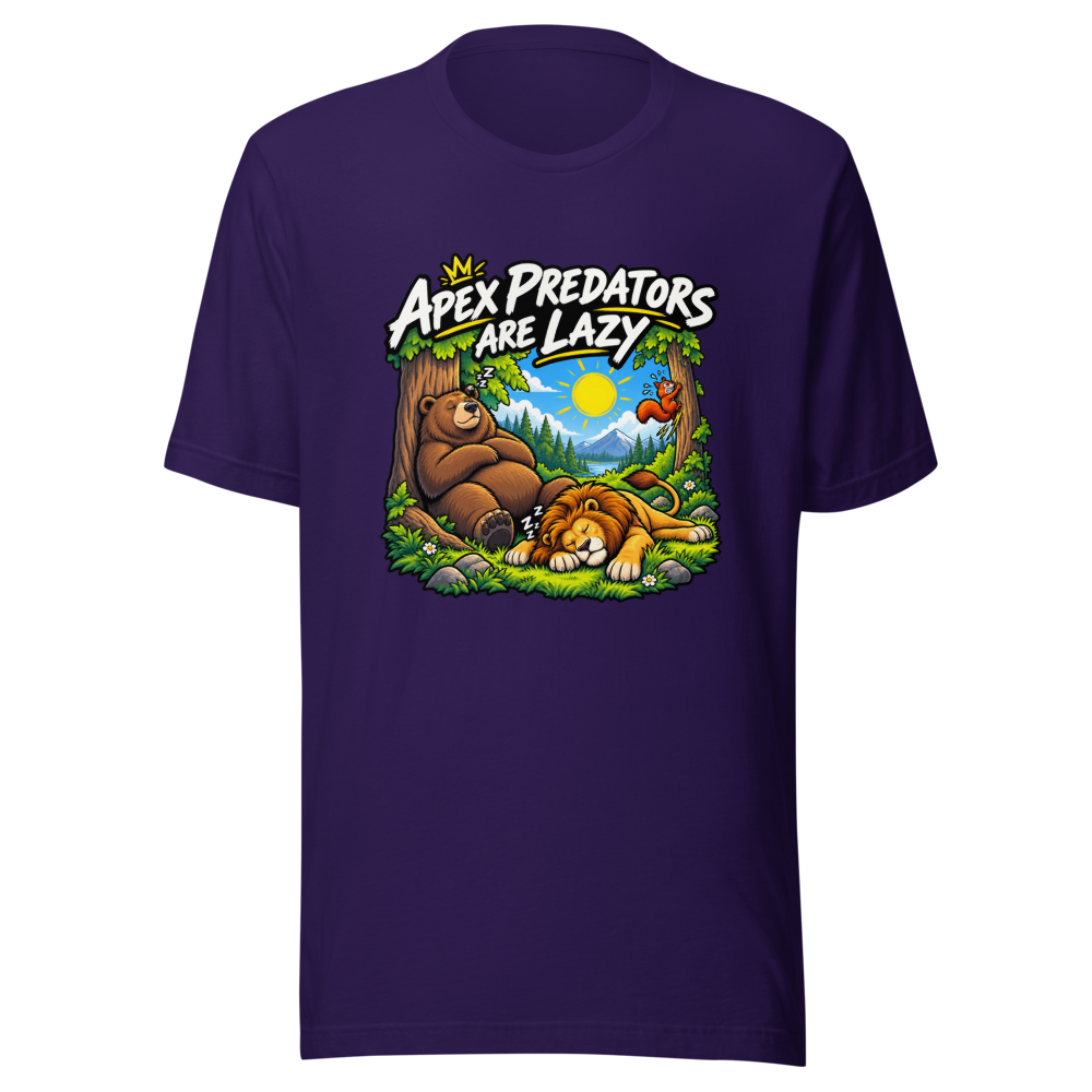 Apex Predator Lazy Vibes Only T-Shirt - Image 3