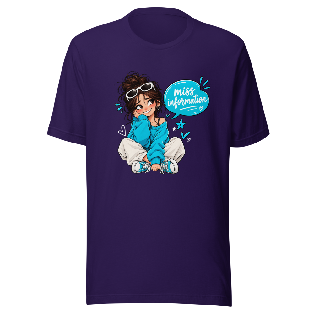 Oops! Miss Information Funny Typo T-Shirt - Image 3