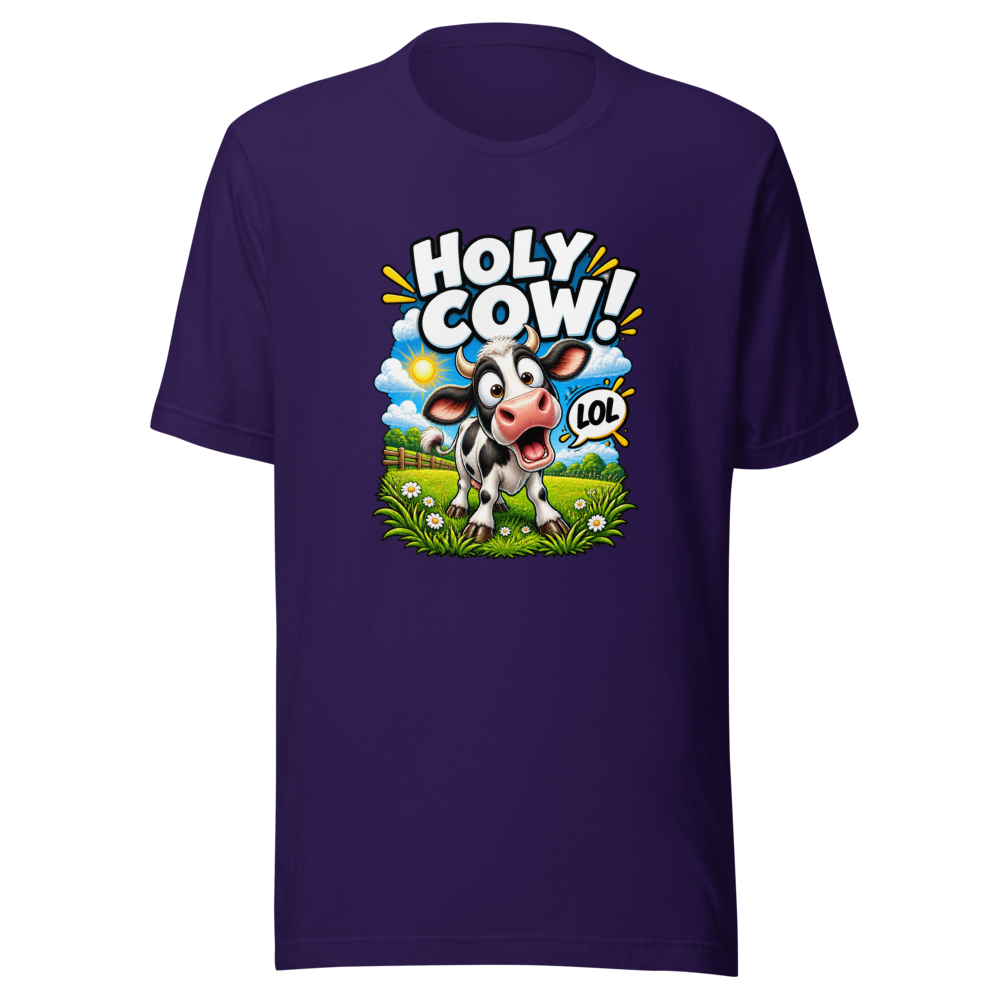 Funny Meme T-Shirt: LOL Holy Cow! - Image 3