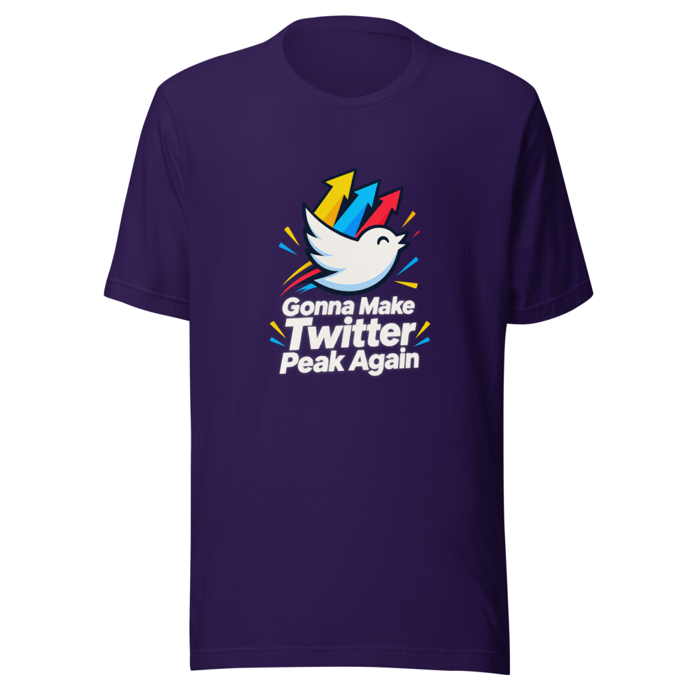 Twitter Peak Again Meme Tee - Image 3