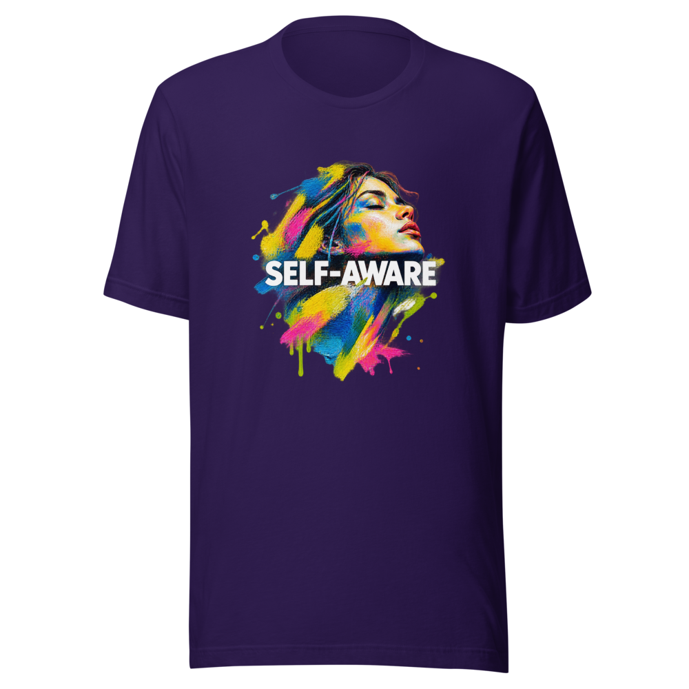 Self-Awareness Art T-Shirt | Abstract Oil on Paper Vibe - Image 3
