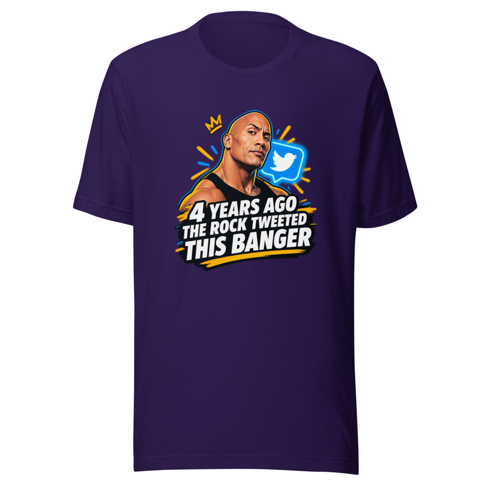 The Rock's Viral Tweet Banger Tee - Image 3