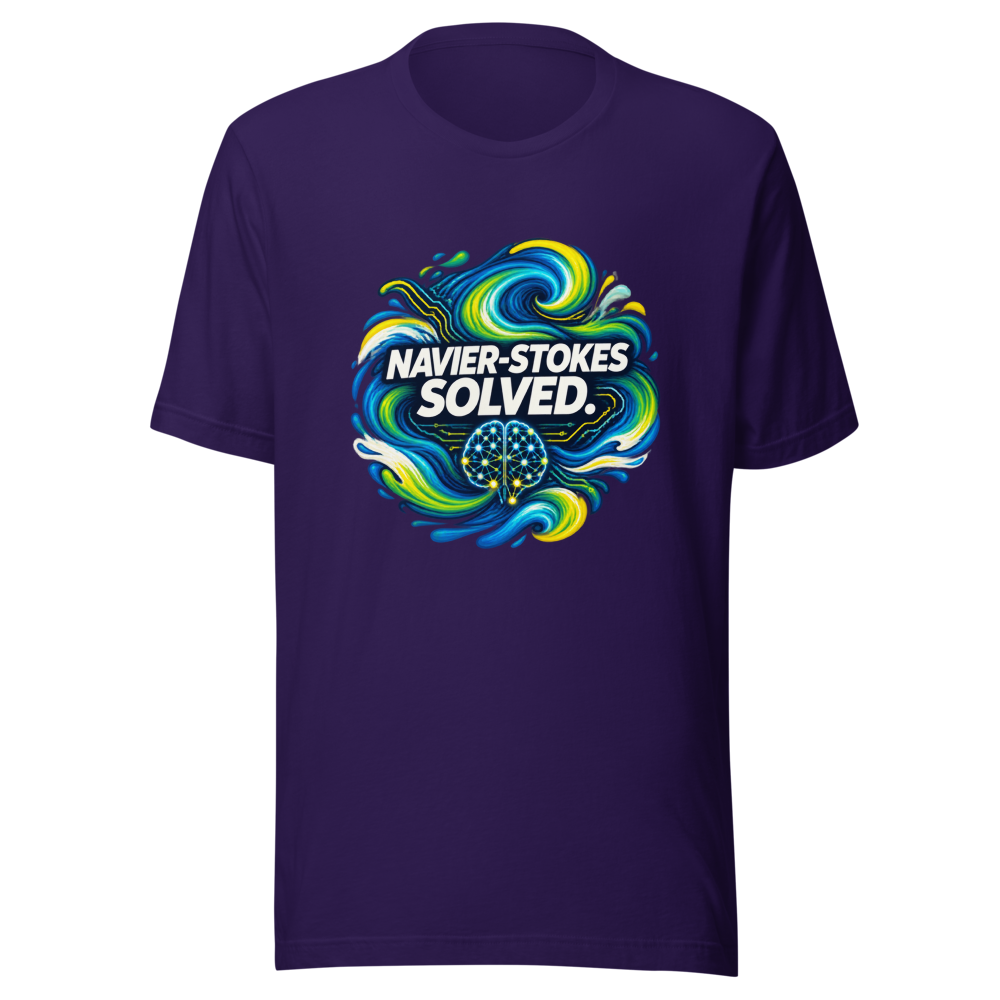 Navier-Stokes Solved: AI Breakthrough Tee - Image 3