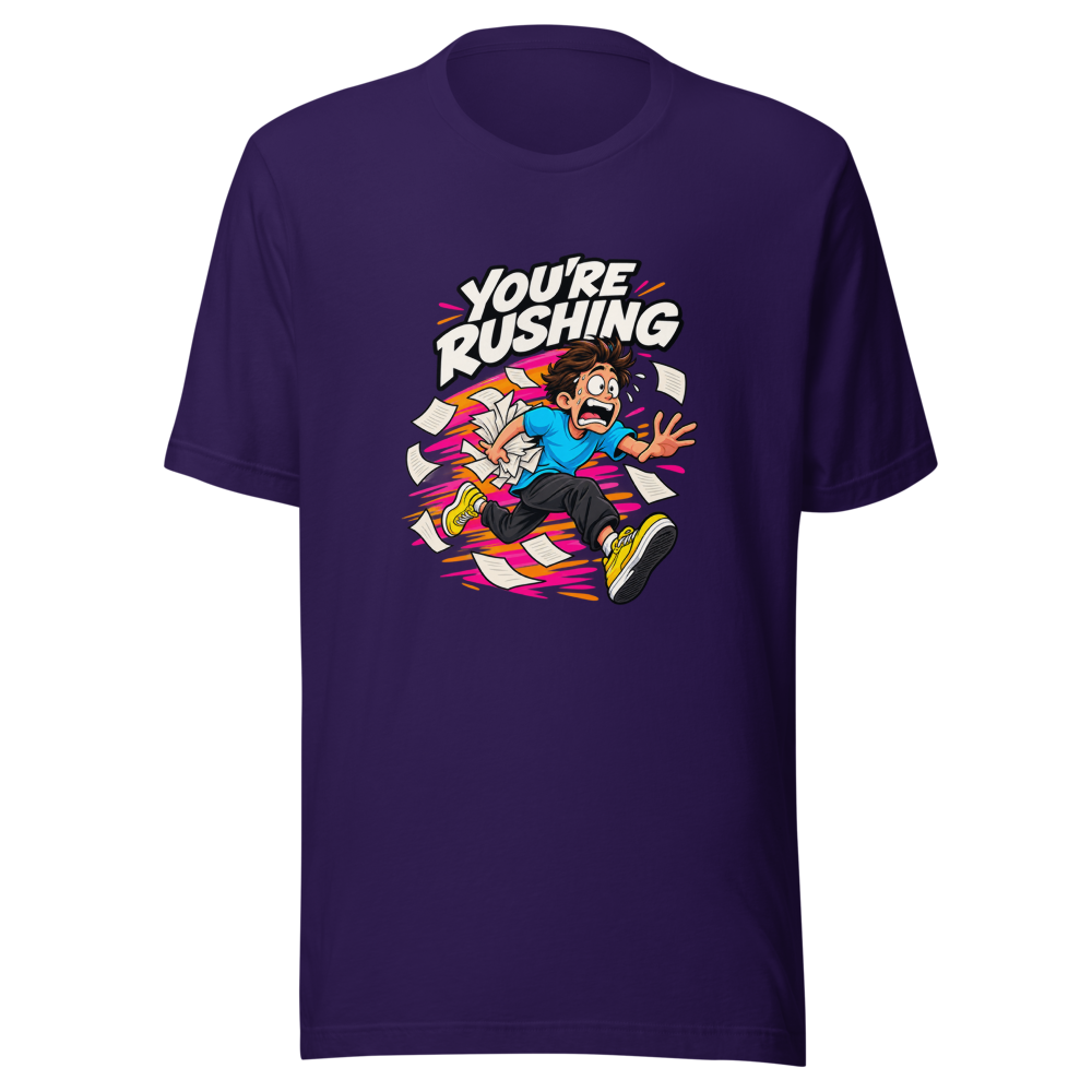 You're Rushing Funny Meme T-Shirt - Image 3