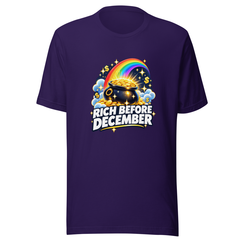 Get Rich Before December Viral T-Shirt - Image 3