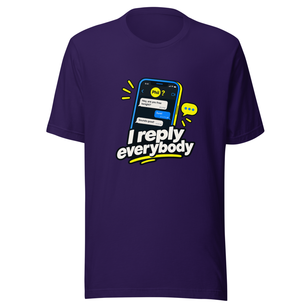 I Reply Everybody Except Phil HR Meme T-Shirt - Image 3