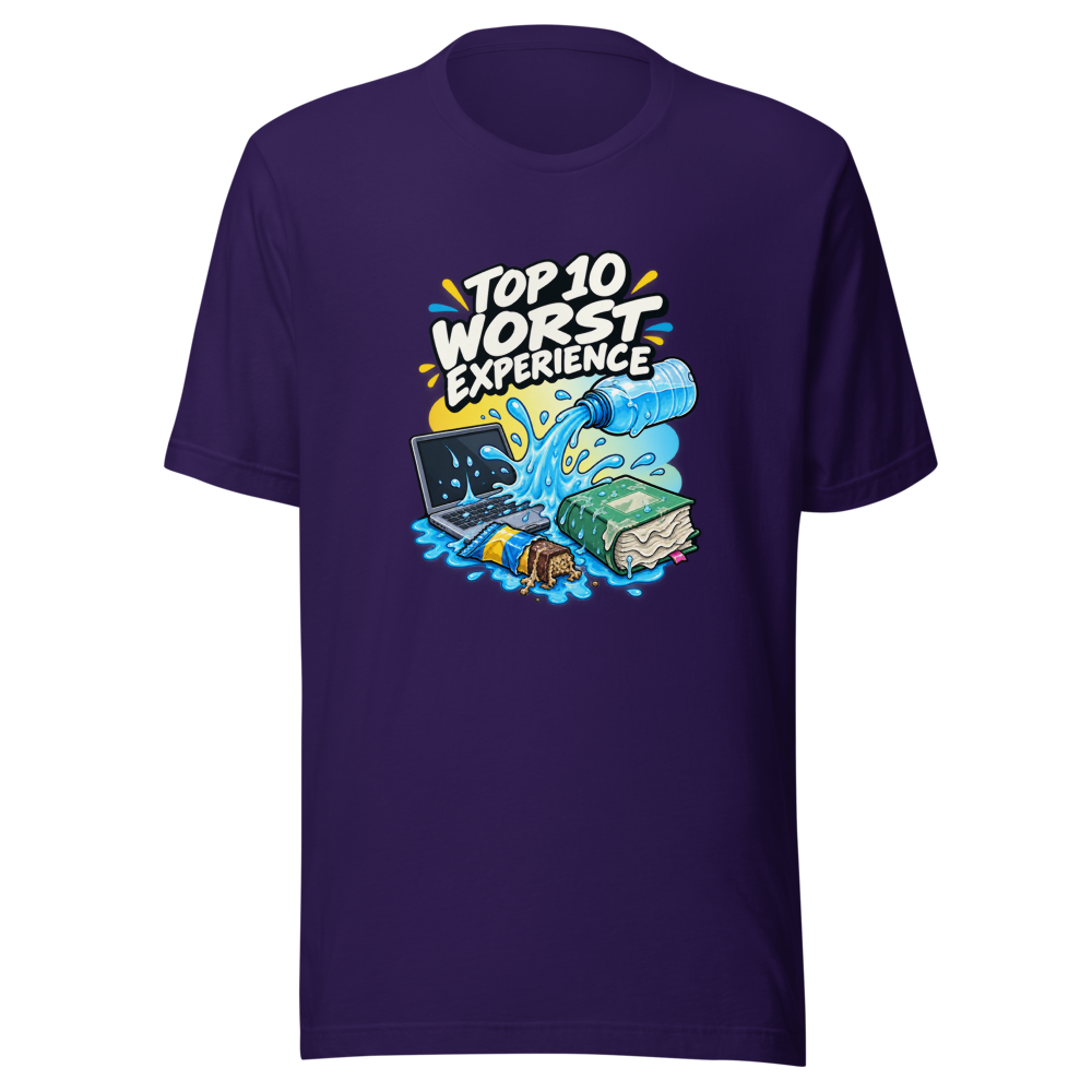 Worst Experience Leaking Bag Water Bottle Tee - Image 3