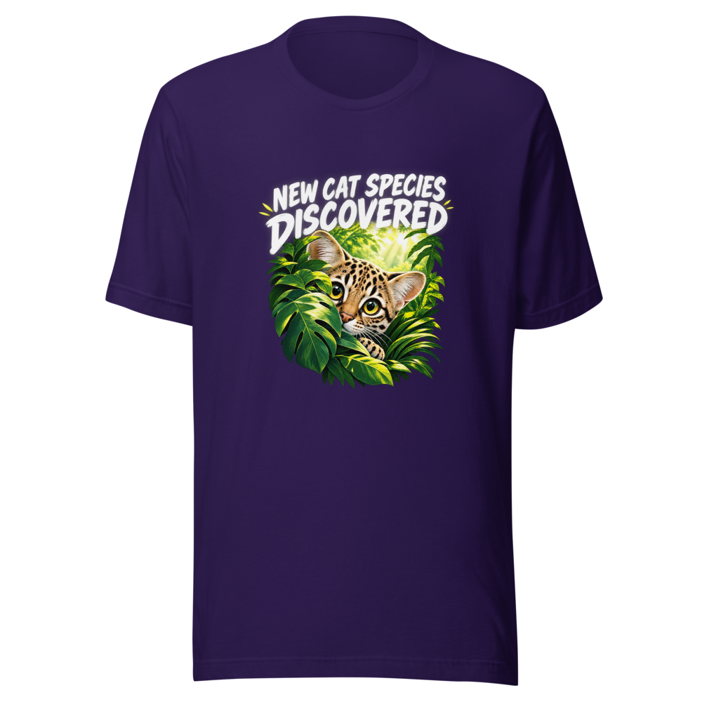 New Cat Species Discovered - Tiny Wild Cat Tee - Image 3