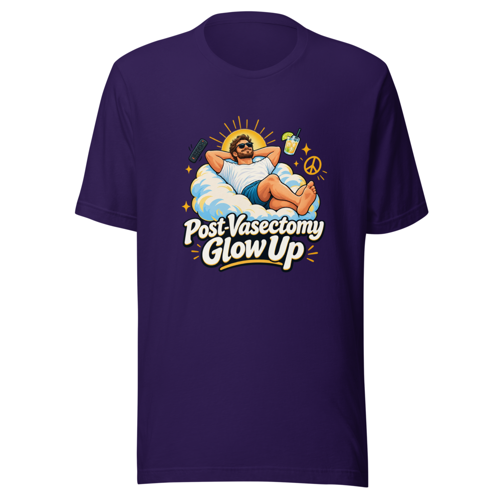 Post-Vasectomy Glow Up T-Shirt - Image 3
