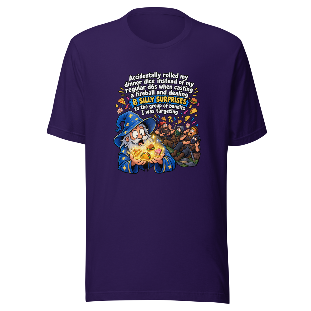 D&D Dice Fail: Fireball Mishap T-Shirt - Image 3