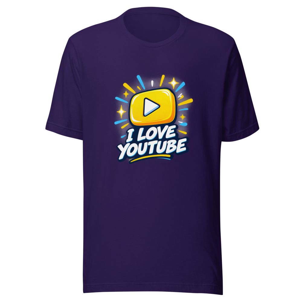 I Love YouTube Tee: Stream Your Vibe - Image 3