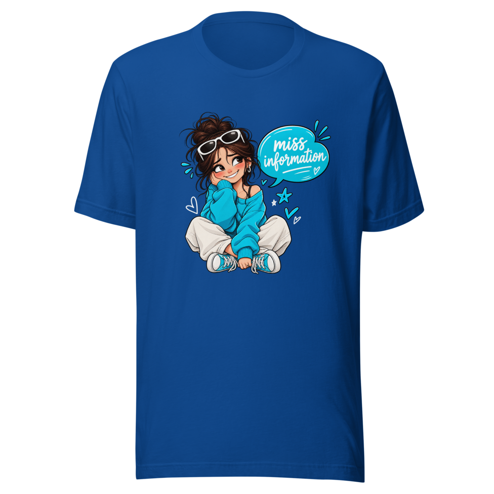 Oops! Miss Information Funny Typo T-Shirt - Image 8