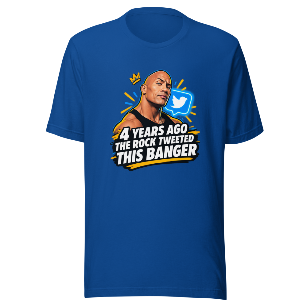 The Rock's Viral Tweet Banger Tee - Image 8