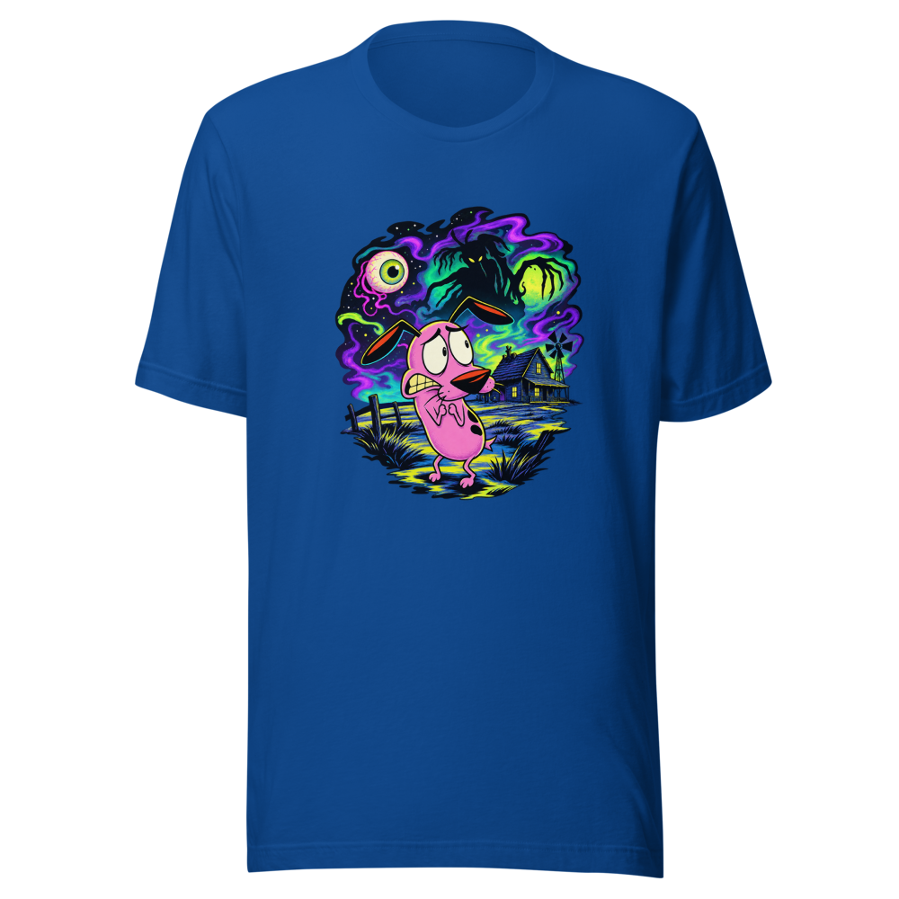 Courage the Cowardly Dog Retro Cartoon T-Shirt - Image 8