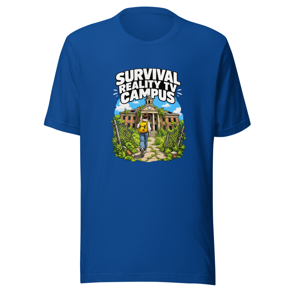Survival Reality TV Campus T-Shirt - Image 8