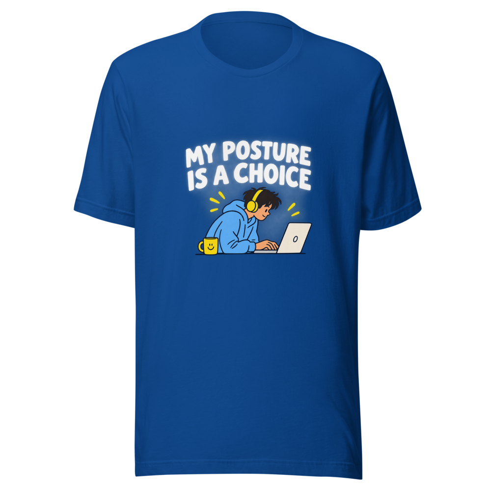 Bad Posture Meme T-Shirt - Funny Comfort Tee - Image 8