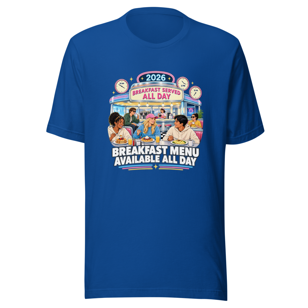 All Day Breakfast Menu 2026 T-Shirt - Image 8