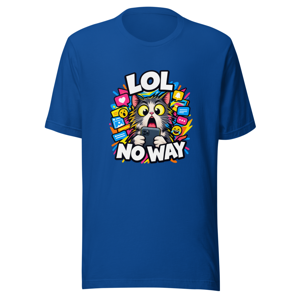 LOL No Way Funny Meme T-Shirt - Image 8