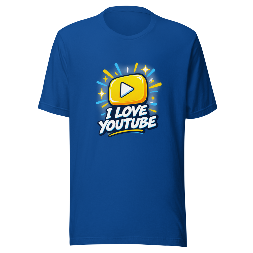 I Love YouTube Tee: Stream Your Vibe - Image 8