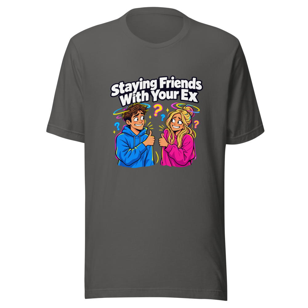 Funny Ex Friends Meme T-Shirt - Image 11